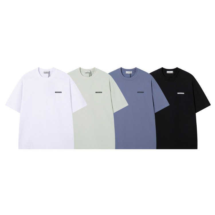 Stone Island men's loose-fitting short-sleeved T-shirt with letter print on the chest -2
