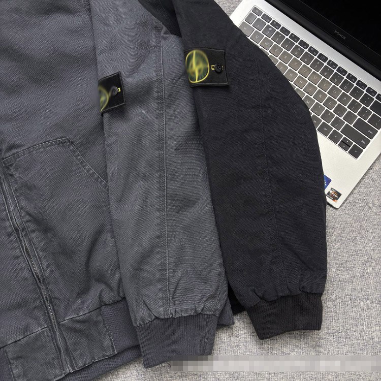 Stone Island washed and distressed hooded cotton jacket -4