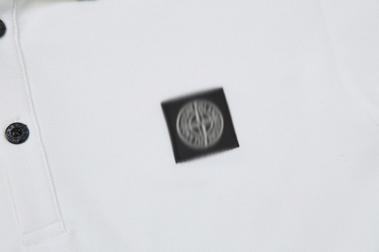 Stone Island Classic Logo Embroidered Long-Sleeve Polo Shirt -3