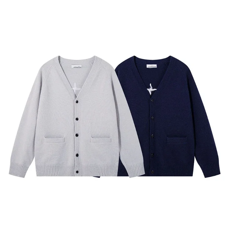 Stone Island V-neck cardigan knit jacket