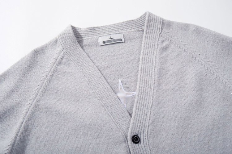 Stone Island V-neck cardigan knit jacket -3