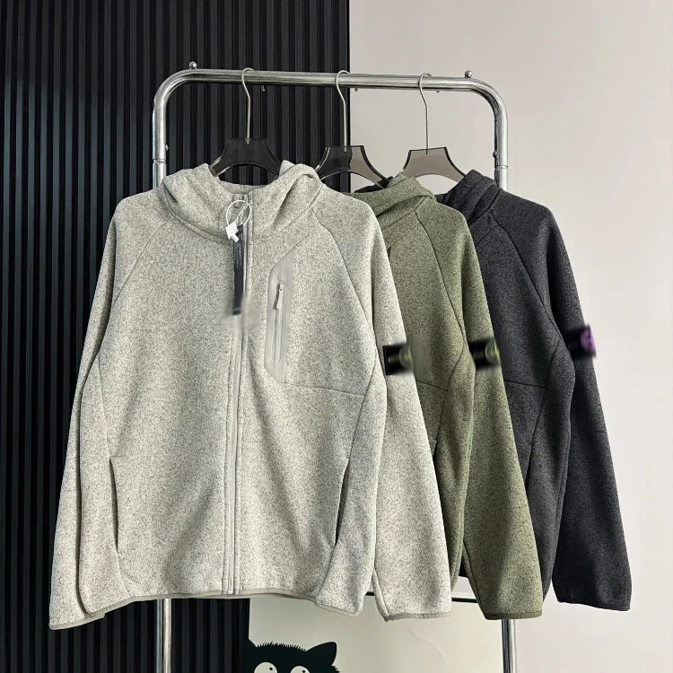 Stone Island zip-up fleece-lin