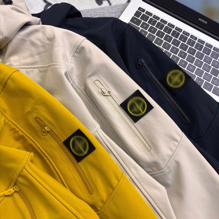 Stone Island workwear-style casual softshell jacket -4