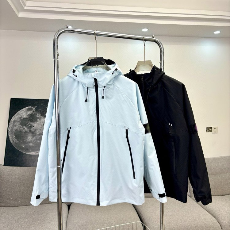 Stone Island Ghost Series Compass Badge Hooded Workwear Jacket -2