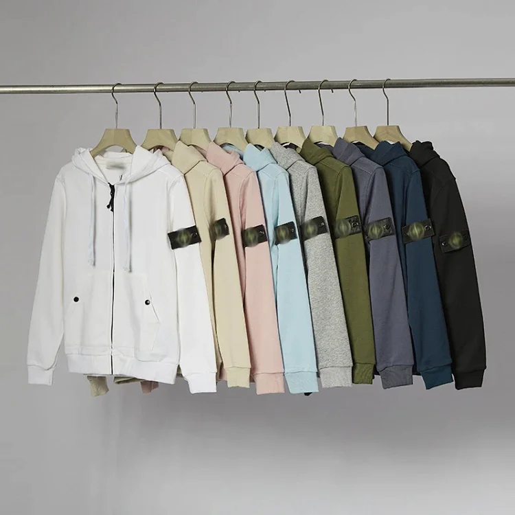 Stone Island Zip-Up Hooded Swe