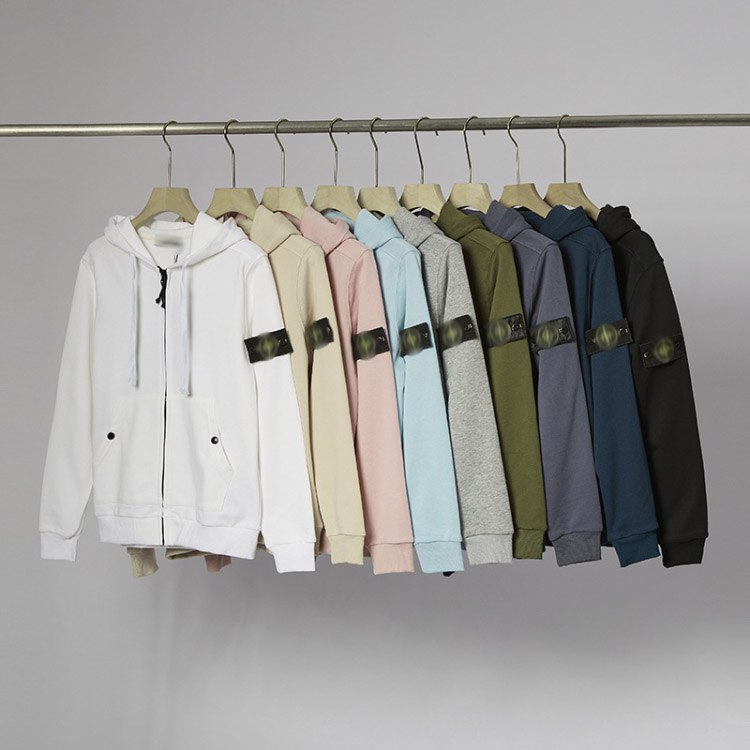 Stone Island Zip-Up Hooded Sweatshirt -2