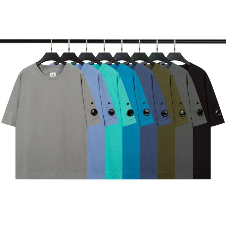 C.P Company casual loose-fitting crew neck double-yarn short-sleeved T-shirt -2