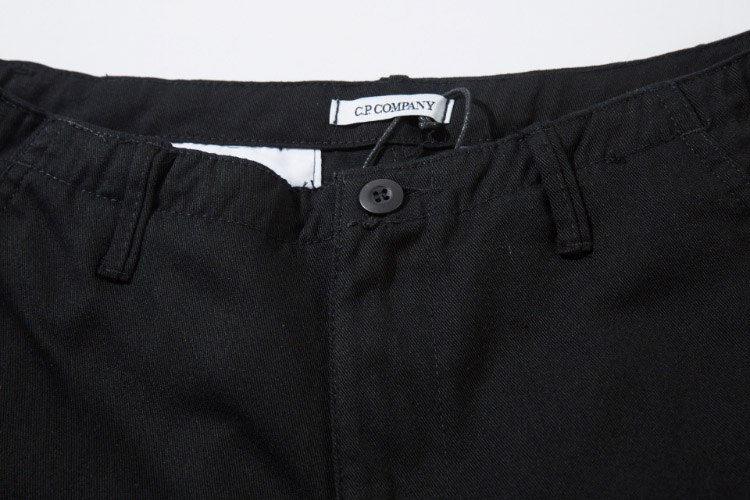C.P Company solid color trendy brand logo athletic hip-hop shorts -3