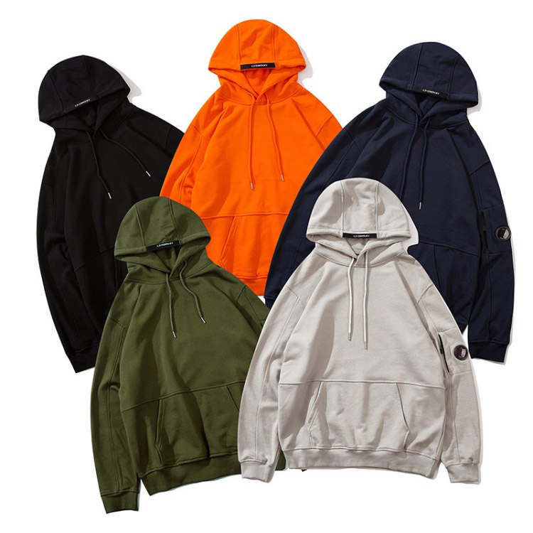  C.P. Company side-zip hooded sweatshirt with lens detail and terry fabric -2