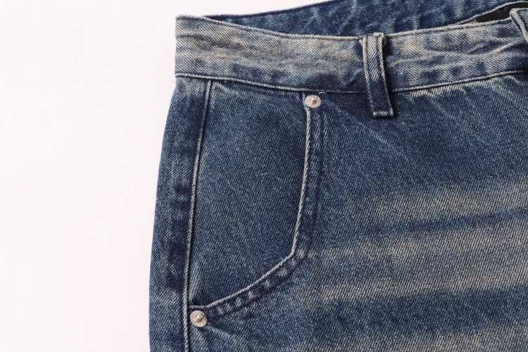  Hellstar washed vintage casual straight-leg jeans -3