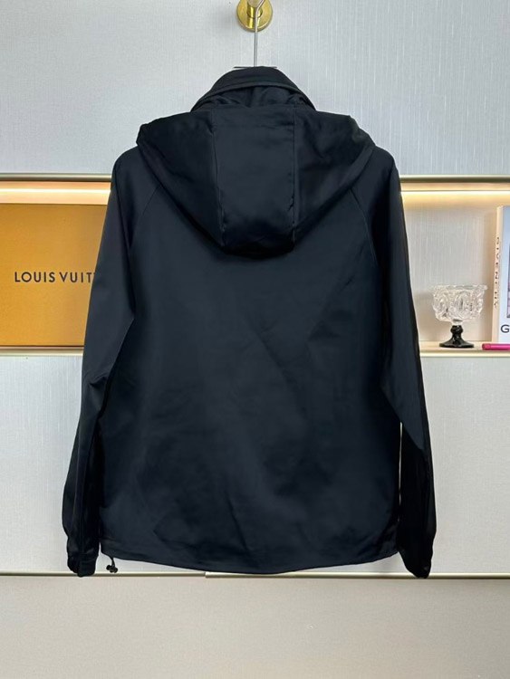  Prada new metal triangle logo workwear pocket zip-up jacket -3
