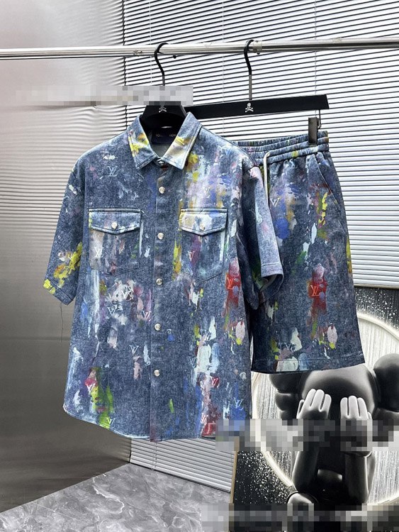 Louis Vuitton (LV) loose-fitting denim suit is stylish -3