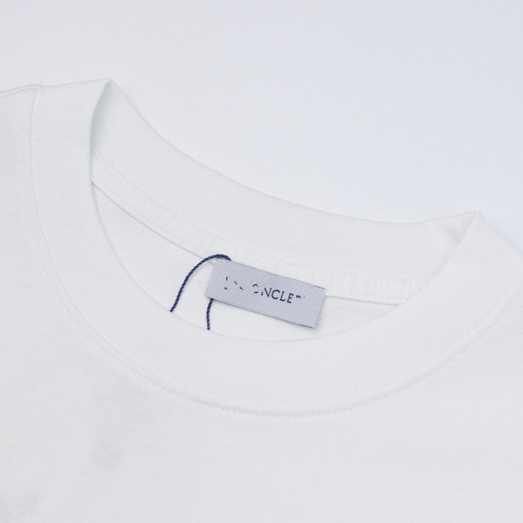 Moncler new arrival printed letter logo embroidered loose short-sleeved T-shirt -3