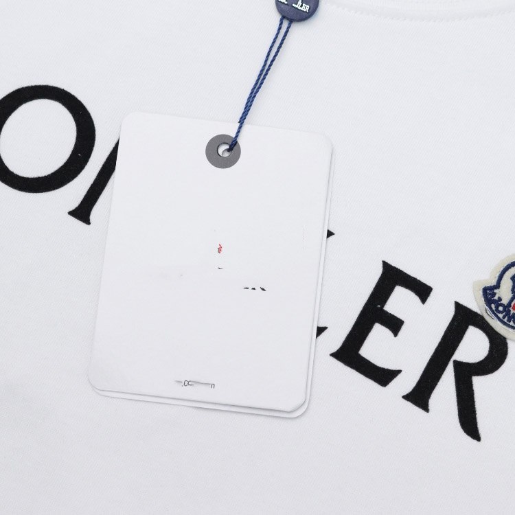 Moncler new arrival printed letter logo embroidered loose short-sleeved T-shirt -4