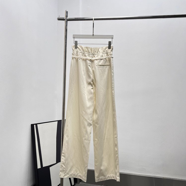 Miu Miu drawstring waist casual trousers with a relaxed, flowing fit -3
