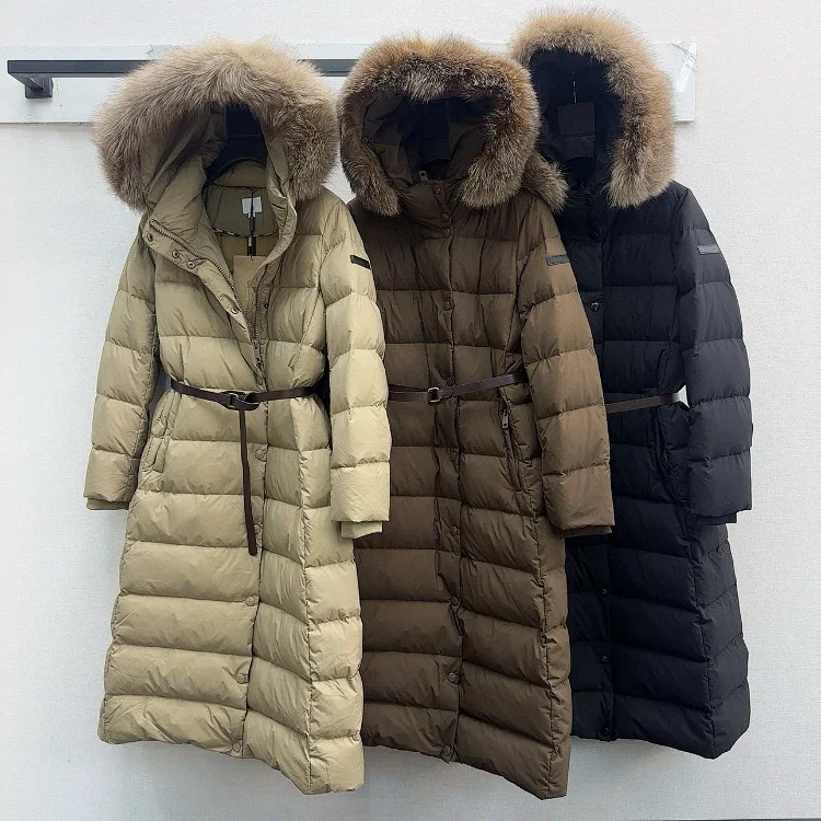 Burberry new hooded long down 