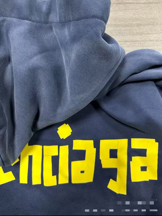  Balenciaga high-end printed loose-fitting pure cotton hooded sweatshirt -3