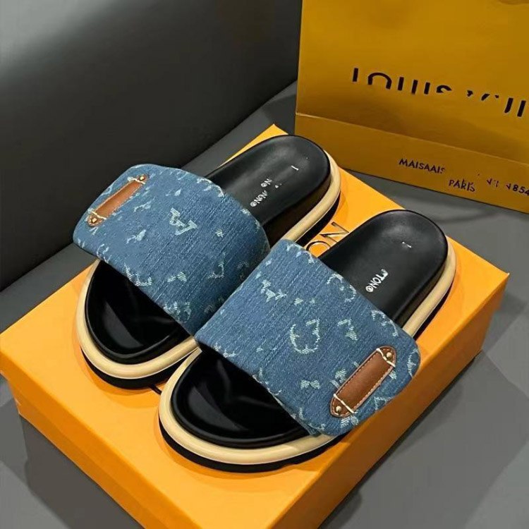  Louis Vuitton LV New Velcro Anti-slip Slip-on Sandals -2
