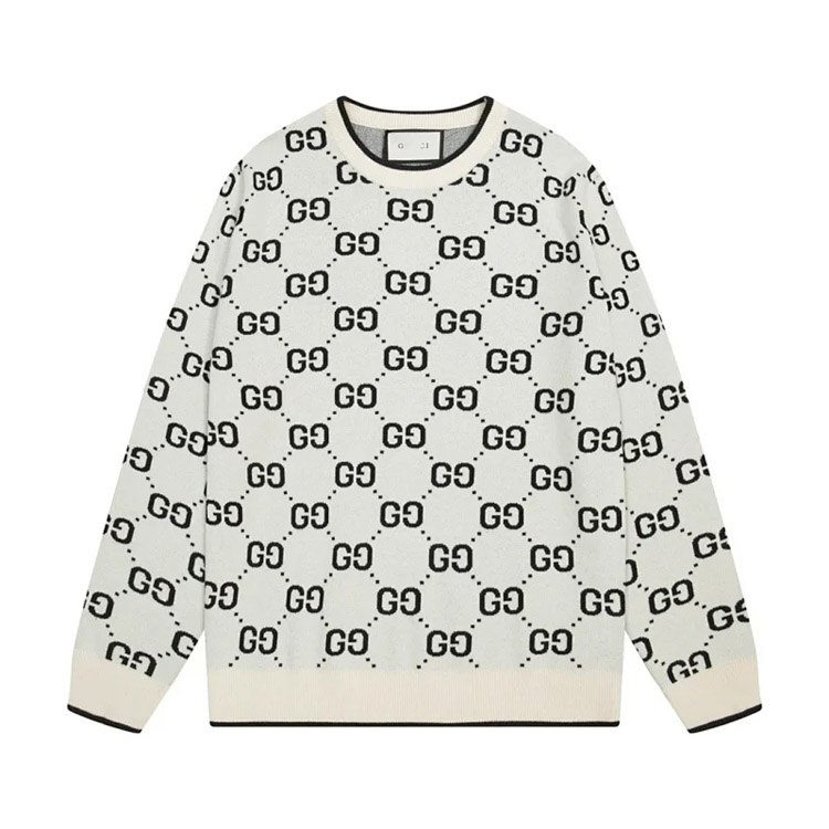Gucci Fashion Knit Crew Neck Jacquard Sweater -2