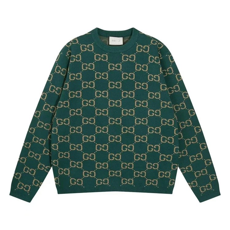 Gucci Fashion Knit Crew Neck Jacquard Sweater -3