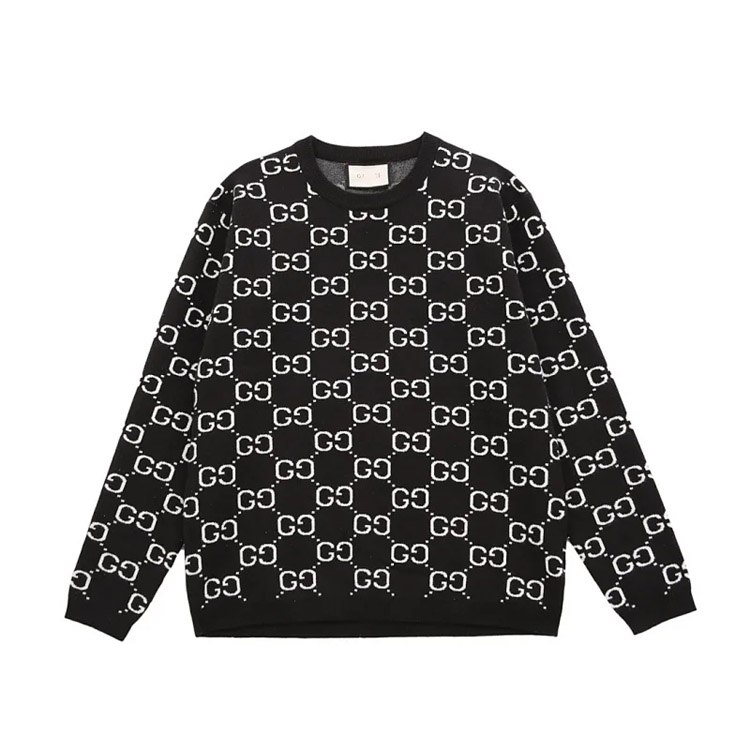 Gucci Fashion Knit Crew Neck Jacquard Sweater -4