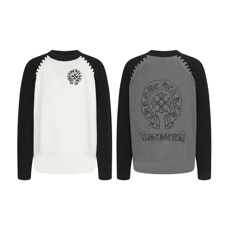 Chrome Hearts New Knit Crew Neck Wool Sweater -2