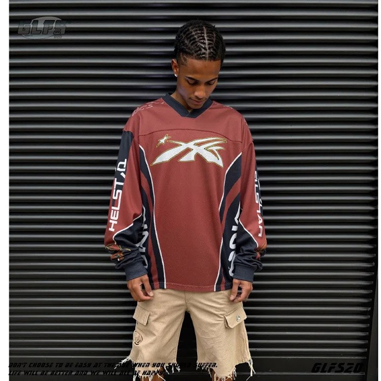 Hell Star Base Layer Long Sleeve Loose Distressed Sweatshirt -3