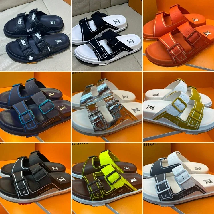 Louis Vuitton LV New Trainer Buckle Flat Sandals