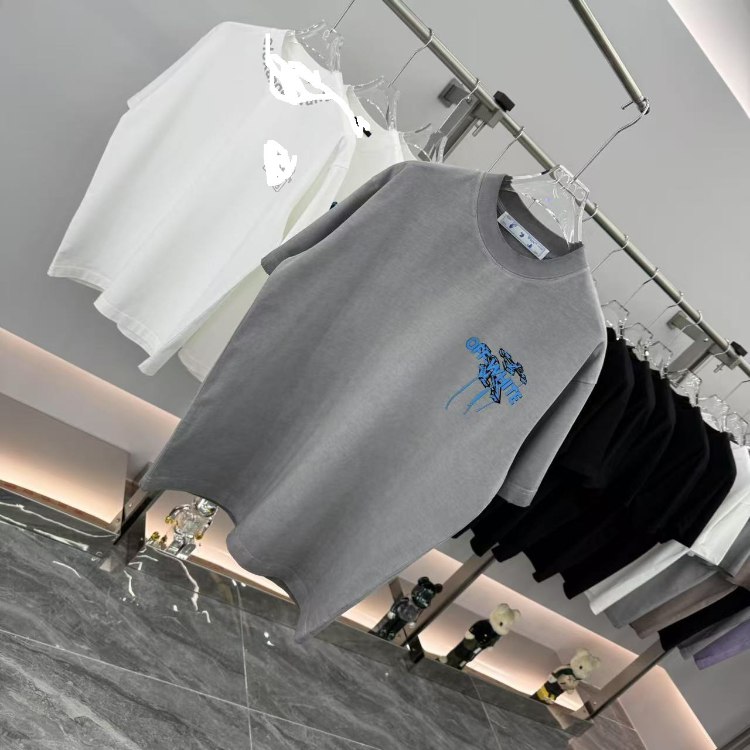 OFF-WHITE new arrival letter print crew neck short-sleeved T-shirt -3