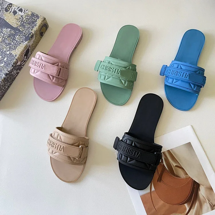  Dior velcro strap open-toe sandals