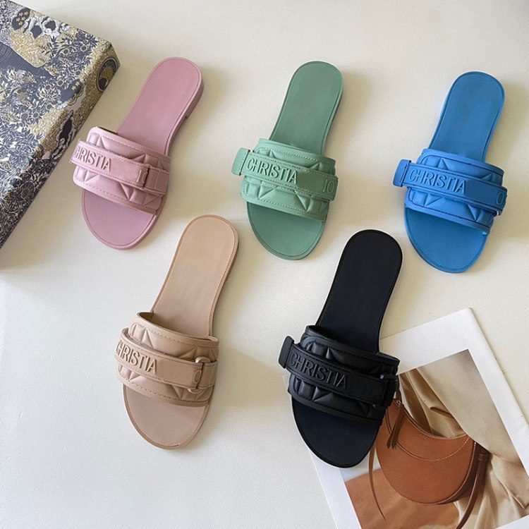  Dior velcro strap open-toe sandals -4