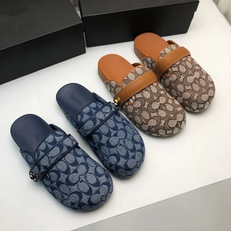 Coach new slip-on round-toe mules