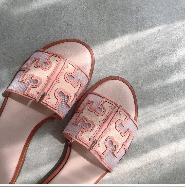   Tory Burch mesh flat slide sandals -2
