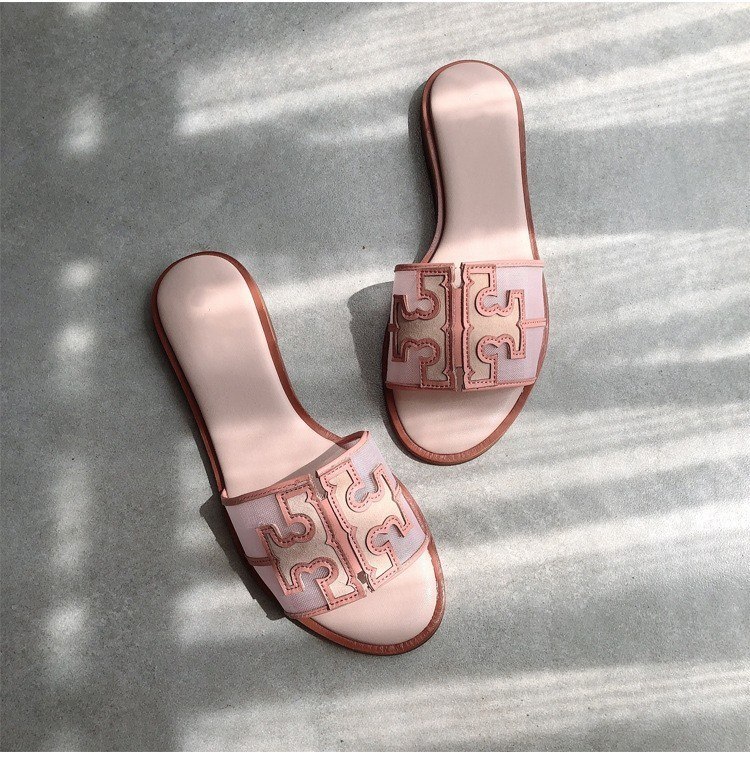   Tory Burch mesh flat slide sandals -3