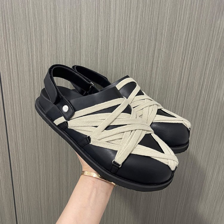 RICK OWENSRO Megalace Closed-Toe Slippers -3