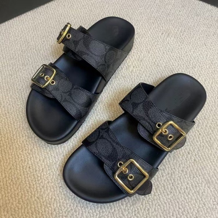 Coach double-buckle anti-slip sandals -3