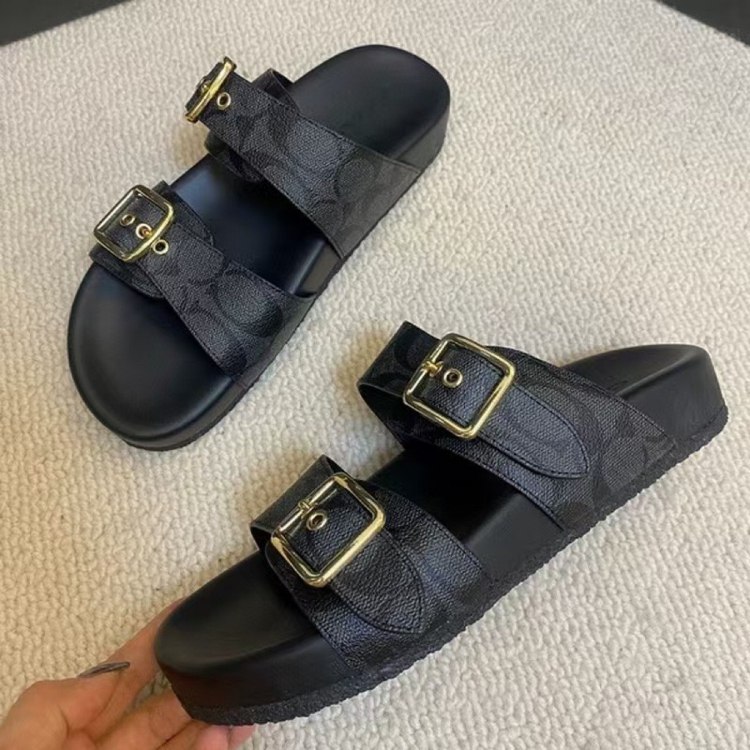 Coach double-buckle anti-slip sandals -4