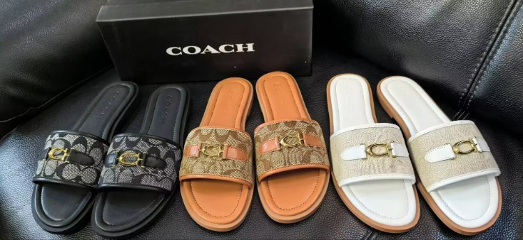 Coach classic flat slide sandals -3