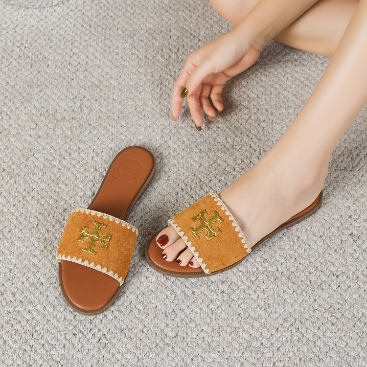 Tory Burch new flat sandals with open toe design -3
