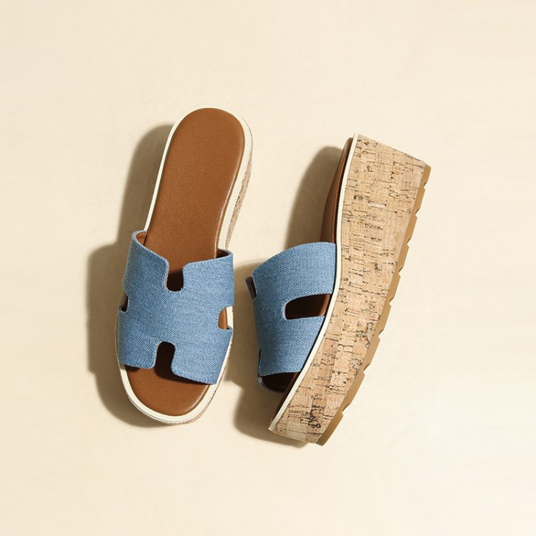 Hermès new platform wedge sandals -2