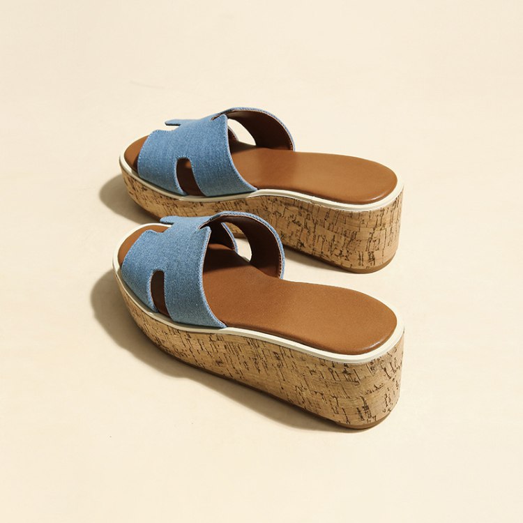 Hermès new platform wedge sandals -3