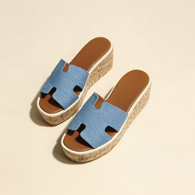 Hermès new platform wedge sandals -4