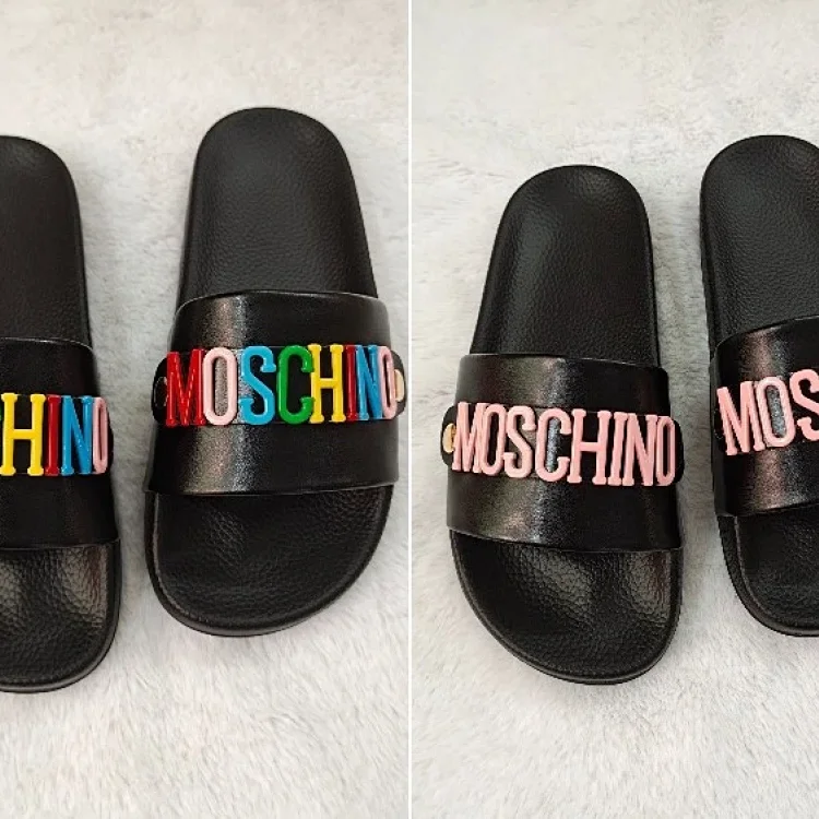 Moschino colorful non-slip slippers