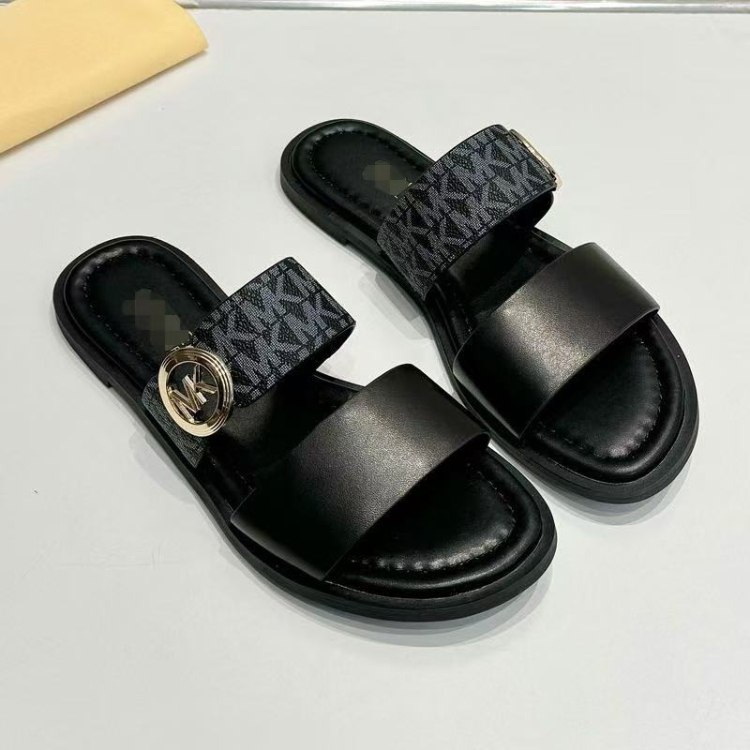 Michael Kors new classic flat sandals with metal buckle -2