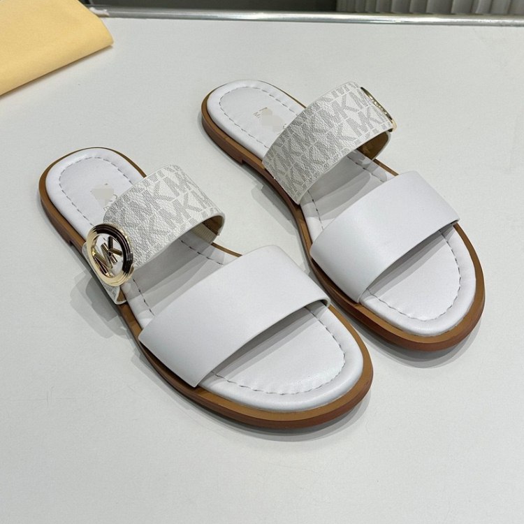 Michael Kors new classic flat sandals with metal buckle -3