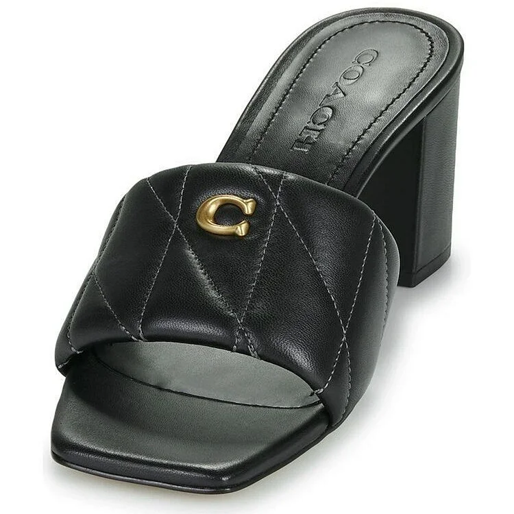 Coach new high-heeled slide sa