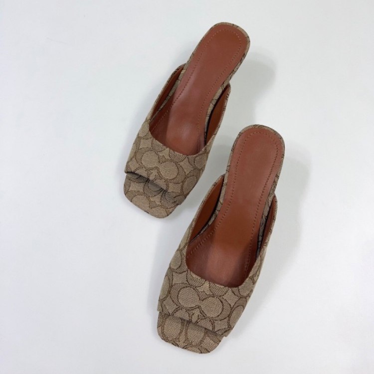Coach new open-toe casual slide sandals -4