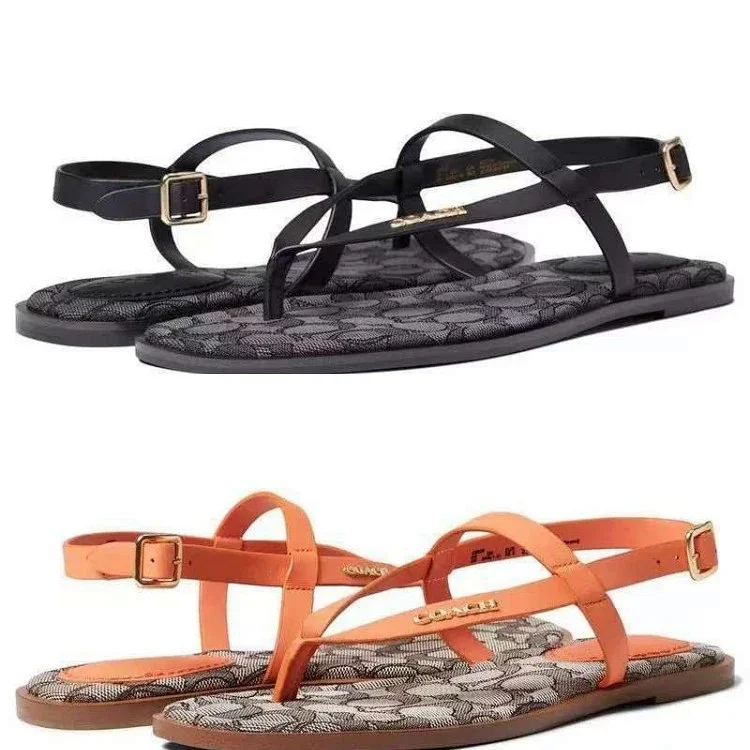  Coach soft-soled thong sandals with straps
