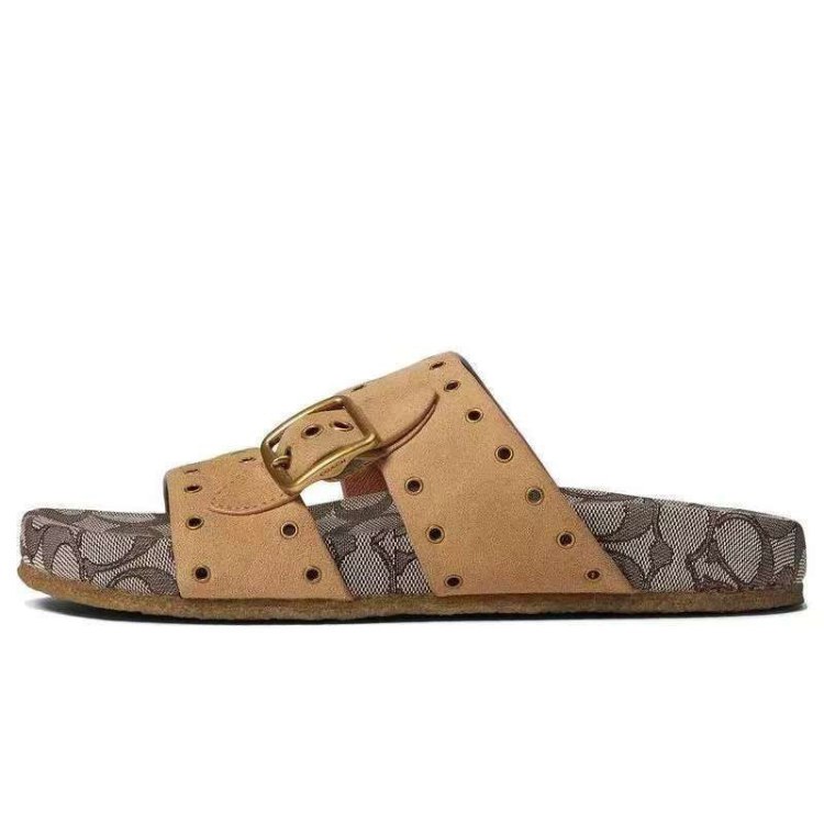  Coach wide-strap studded Birkenstock-style sandals -2
