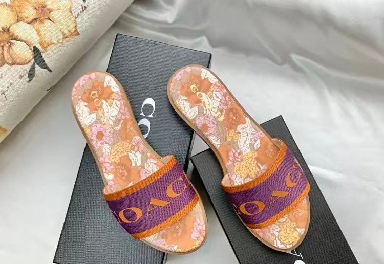 Coach embroidered logo slippers -3